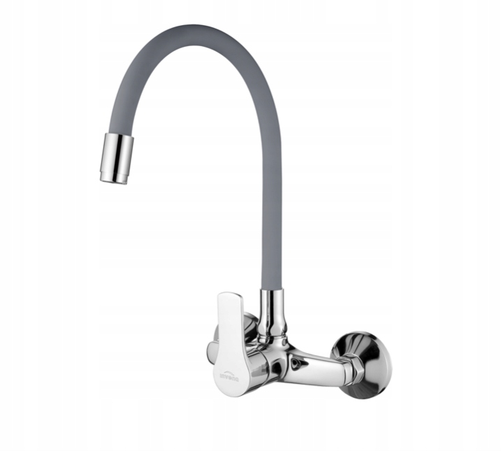 Invena Bateria Zlewozmywakowa Ścienna Verso, Szara