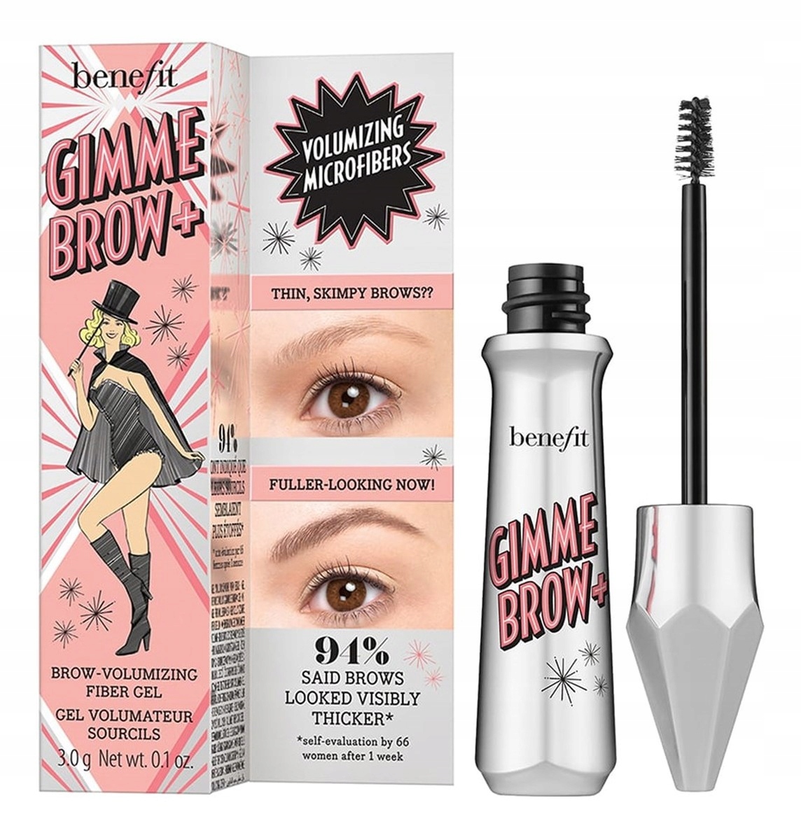 Benefit Gimme Gel dodávající obočí objem Warm Deep Brown (4) 3 g