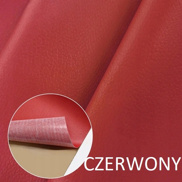 Samolepicí Záplata Kůže Záplata Červená 137X50CM