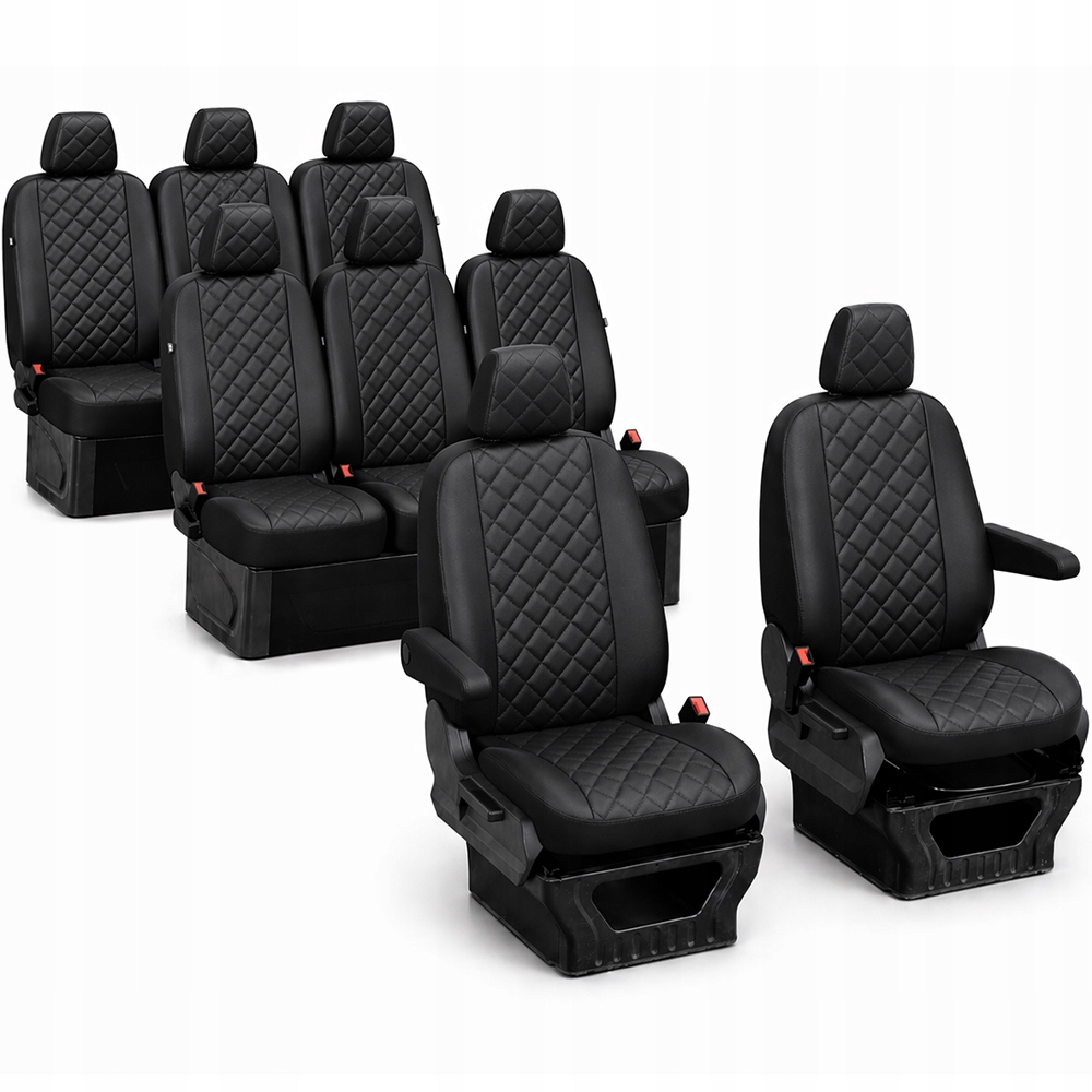 Tlusté Odměrné Potahy Na Sedadla Bus pro Fiat Talento 8 m (2014-2020)