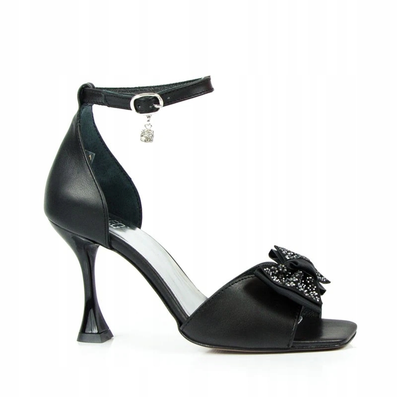Simen 5996A Sandály Lodičky Kůže Lico Černé 38