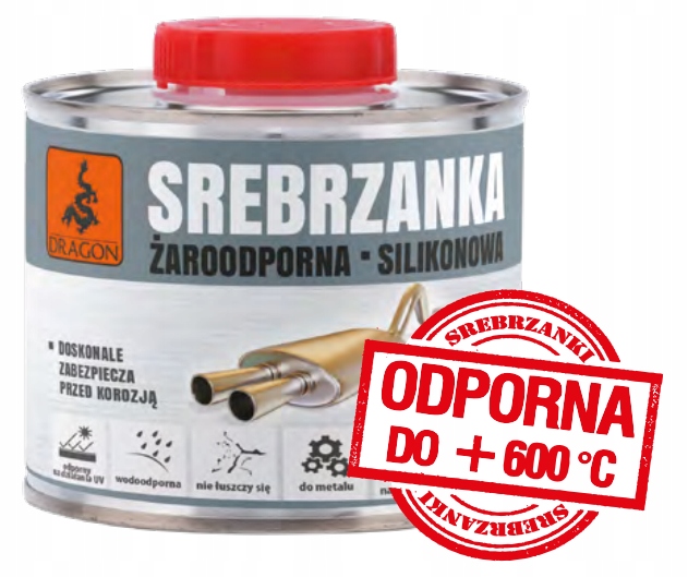 

Dragon Srebrzanka Żaroodporna Silikonowa 0,2 L