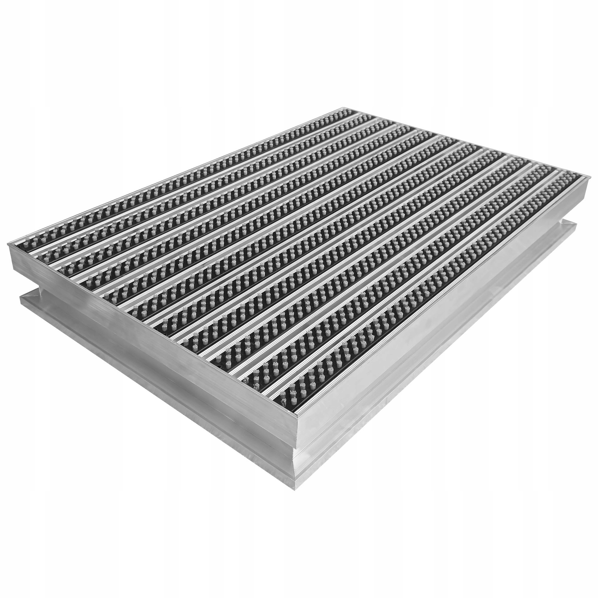 Kovová Stěračka Kartáč Aluminium Kratka 60x40