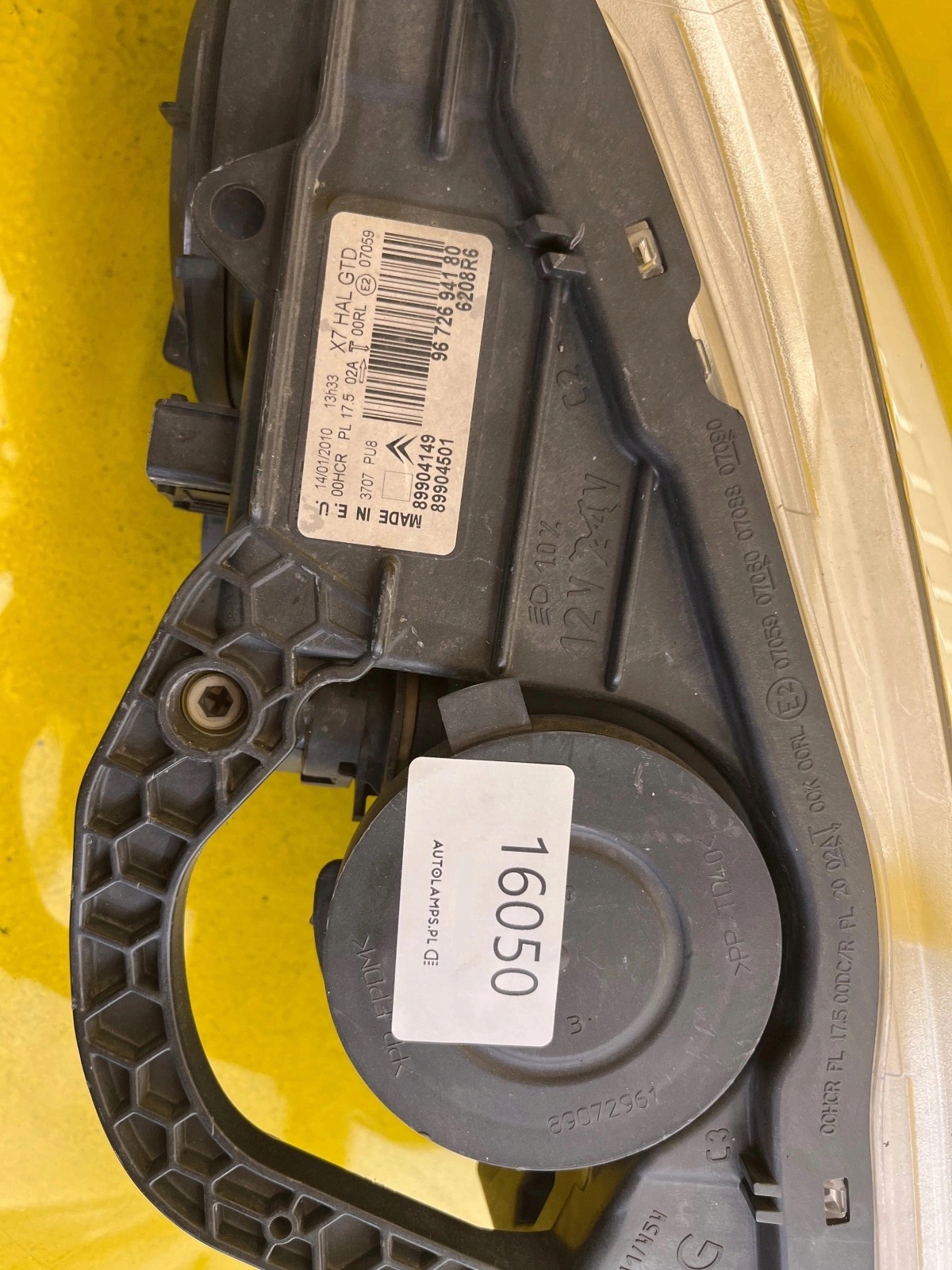light left Citroen C5 III 3 X7 Zwykla LED 89904149