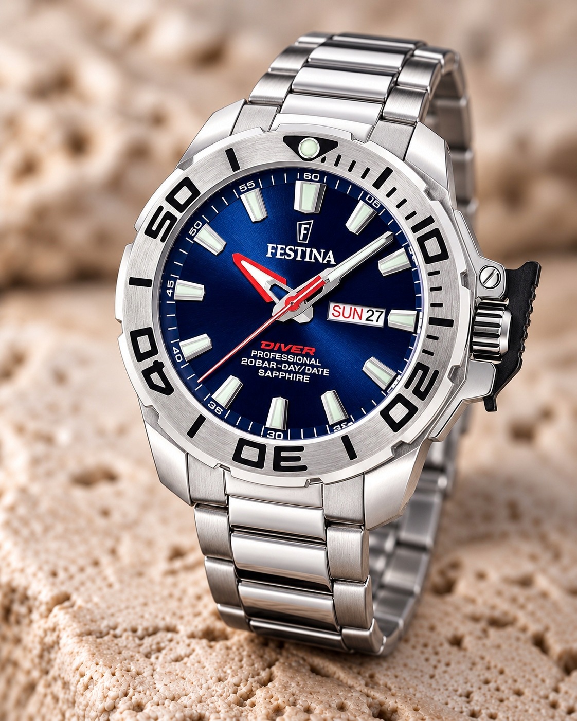 Hodinky Festina The Originals Professional Diver Set F20665/1 45,00 mm 20 Atm