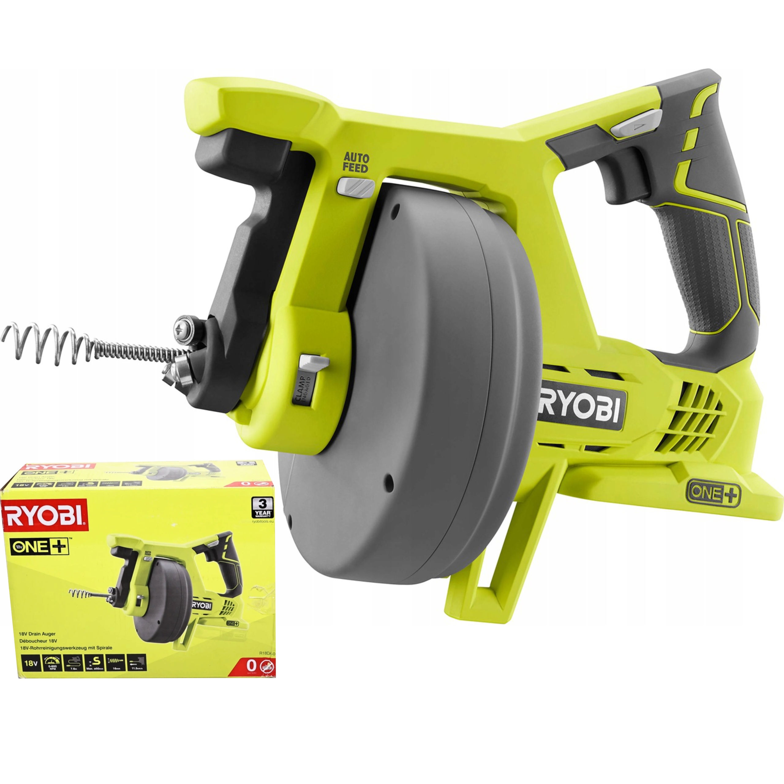 Ryobi R18DA-0 Protlačovač Trubek 7,6 m Akumulátorový ONE+18V.