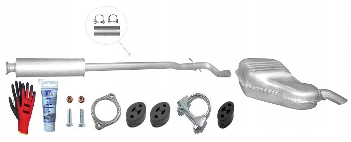 Volvo S60 2.4 Td 96-120kW (2003-8/2006) Tlumič sada bonus