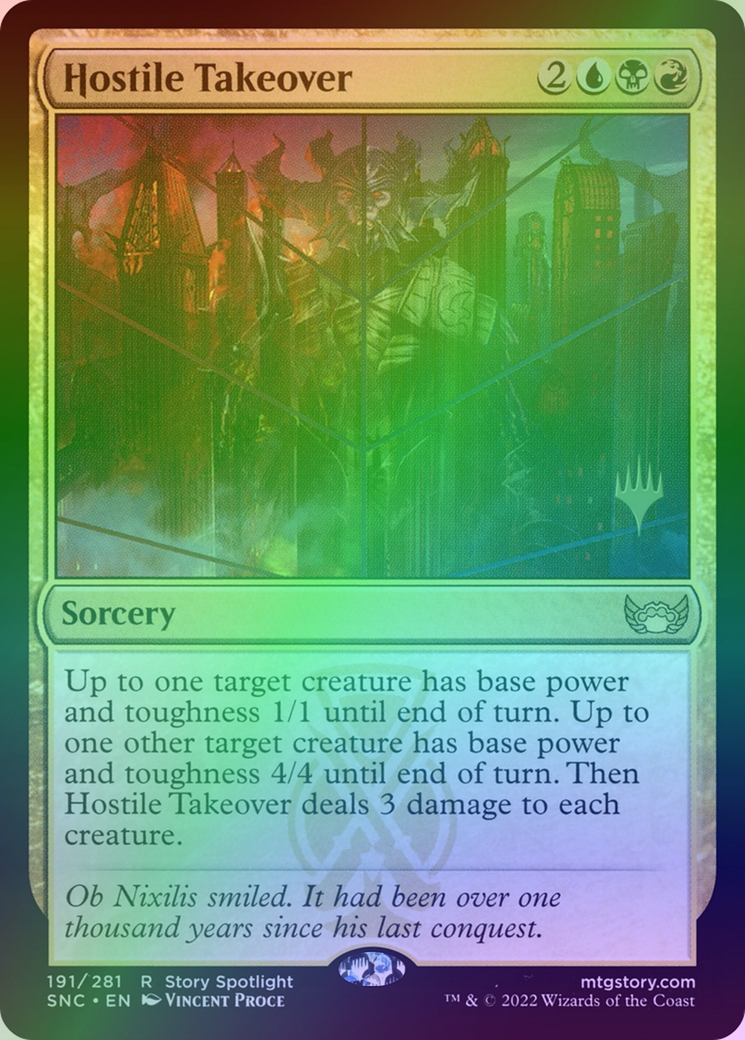 [mtg] Hostile Takeover (snc) *foil,