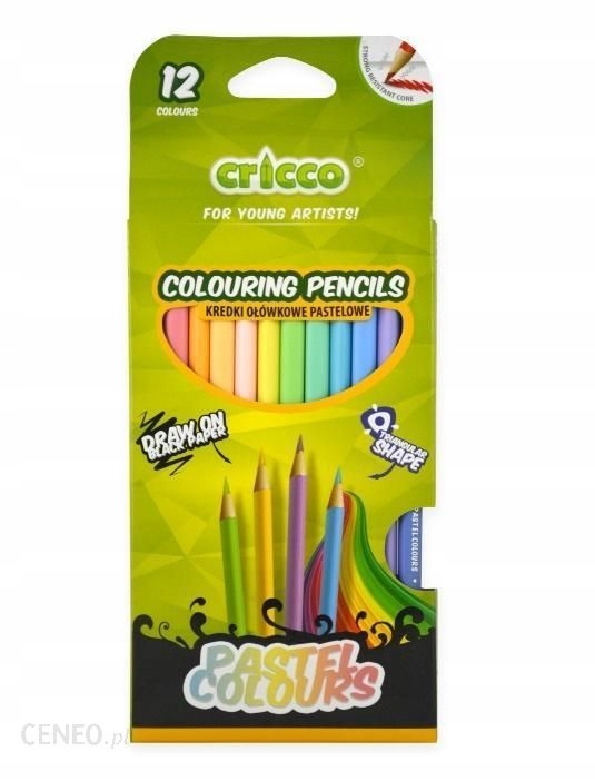 

kredki ołówkowe Cricco 12 Pastel