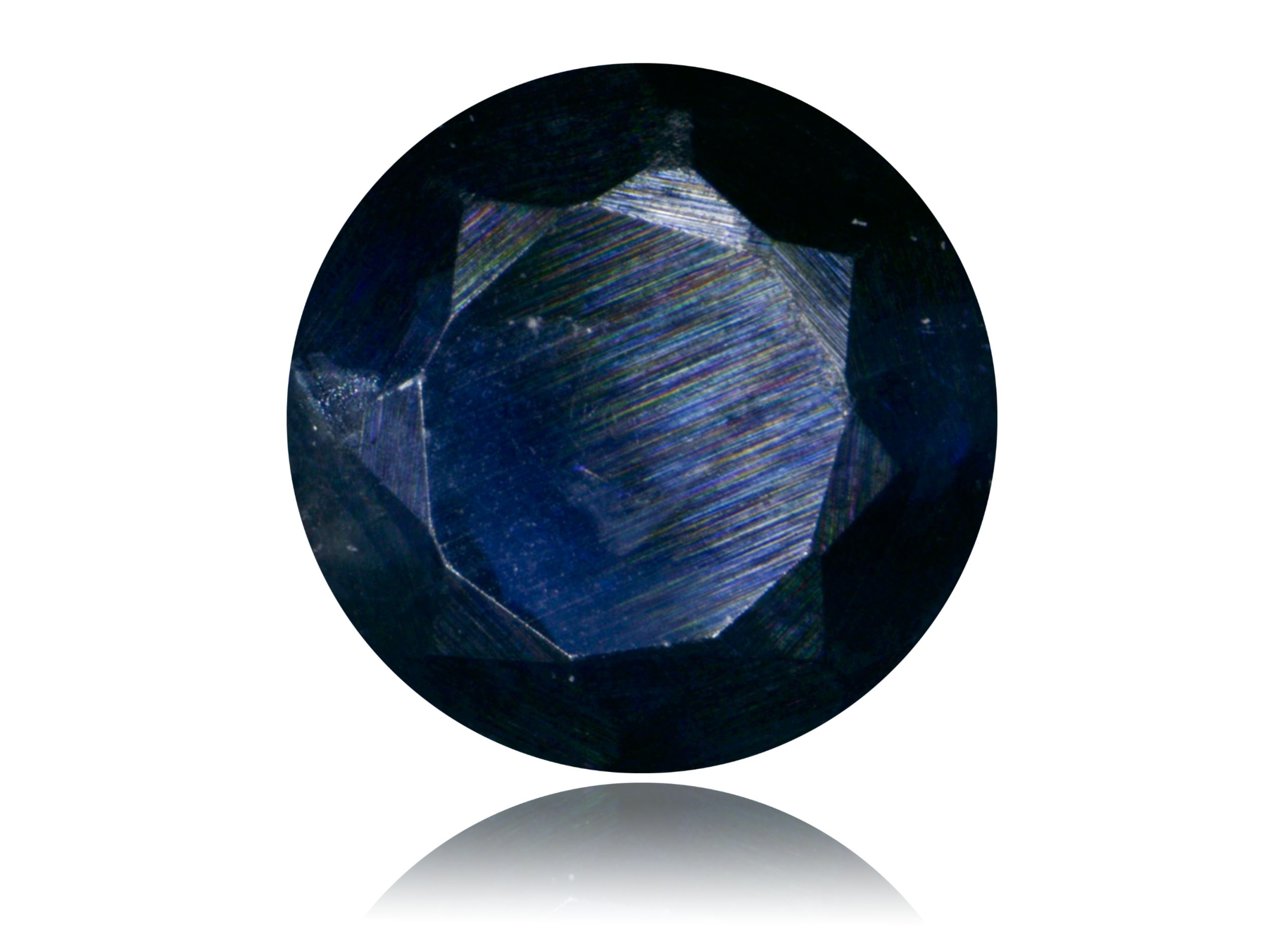 Safír 0.23ct Modrý Kulatý eCertifikát Wbd