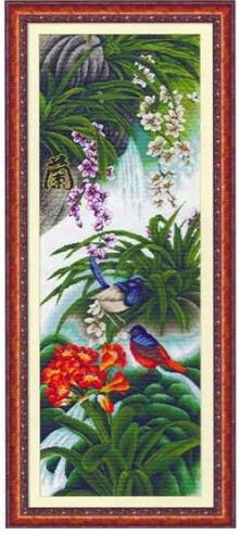 Křížková výšivka počítaná sada (kanva, mulina)