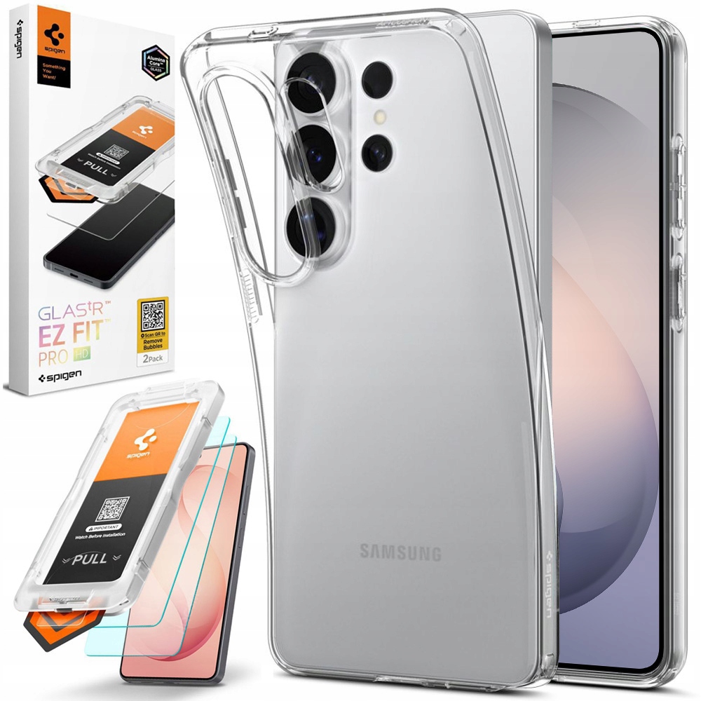 Spigen Pouzdro Liquid Crystal Case Clear +2x Sklo pro Samsung Galaxy S26 Ultra