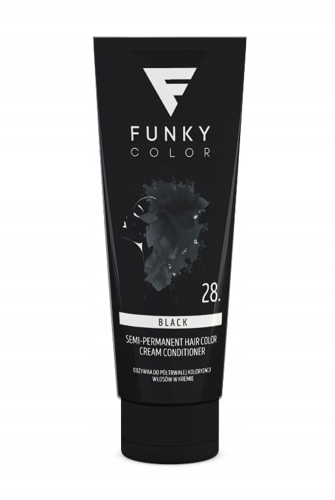 Toner na vlasy Funky Color č. 28 Black 100 ml