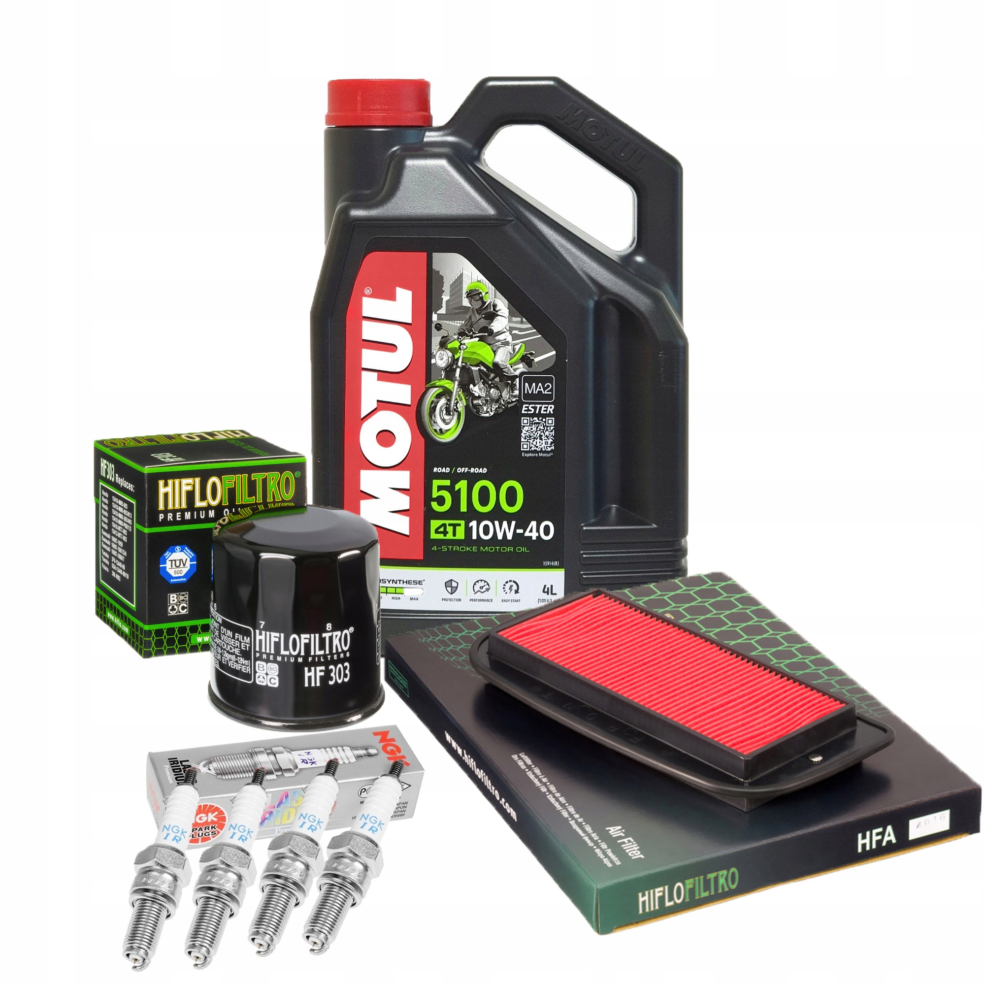 Olej Motul 5100 YAMAHA YZF R1 RN09 Filtry Świece