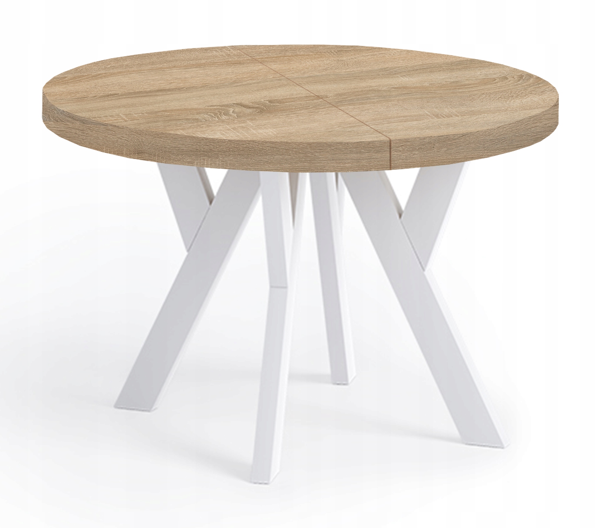 OKRĄGŁY STÓŁ PERO 110/210 rozkładany LOFT Głębokość mebla 110 cm