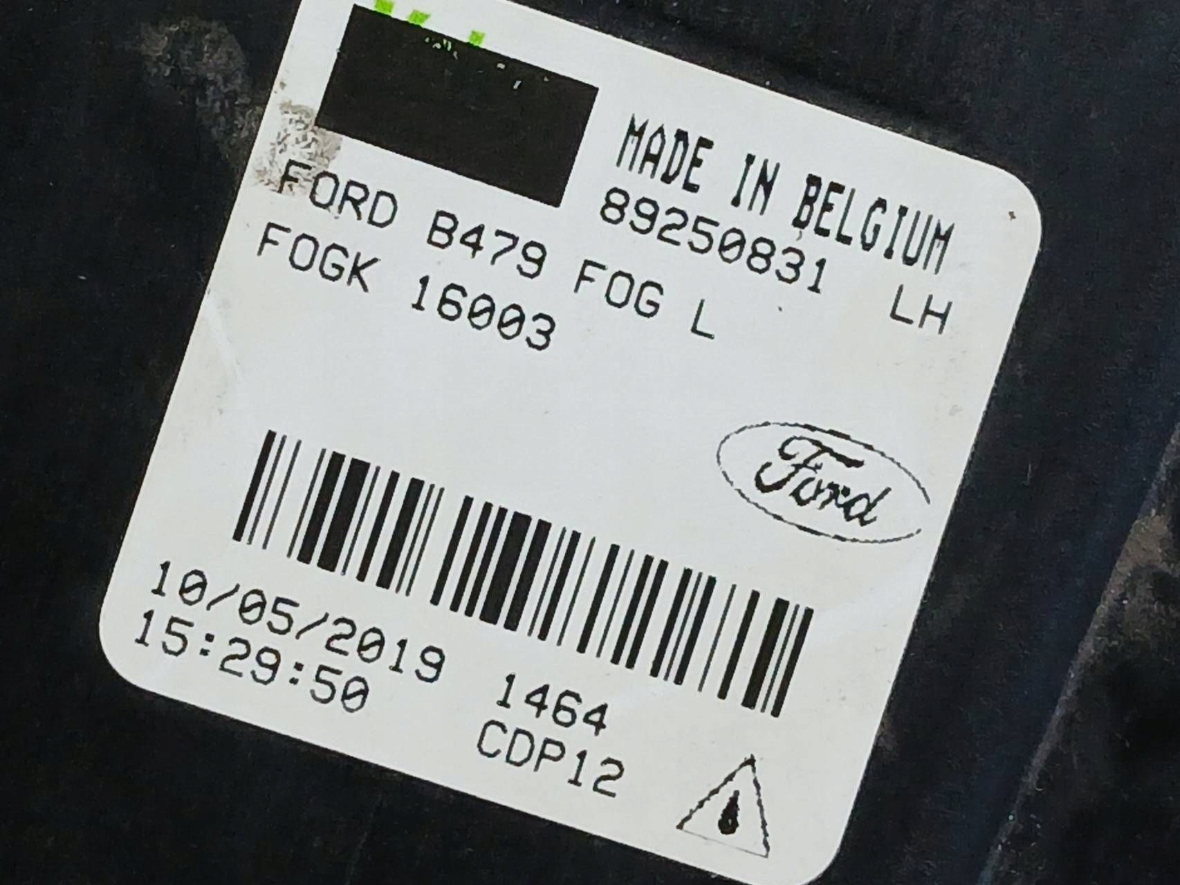 fog light front left FORD FIESTA MK8 89250831