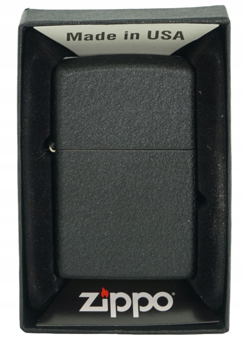 Zestaw ZIPPO Zapalniczka BLACK CRACKLE prezentowy*nr3 Stan opakowania oryginalne