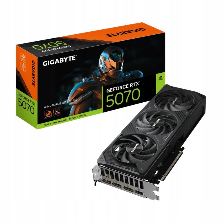 Gigabyte GeForce Rtx 5070 Windforce Sff Oc 12GB GV-N5070WF3OC-12GD
