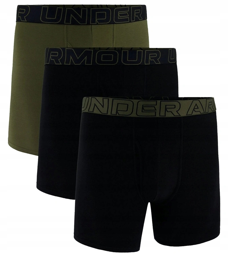 Bokserki męskie Under Armour khaki 3 Pak Performance L