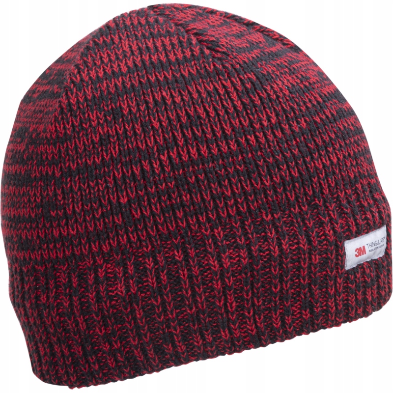 CZAPKA Z OCIEPLINĄ CZERWONA MELANGE LAHTI L102190S