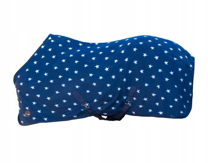 Flísová deka Hkm Starry Sky s pruhy 165 cm tmavě modrá