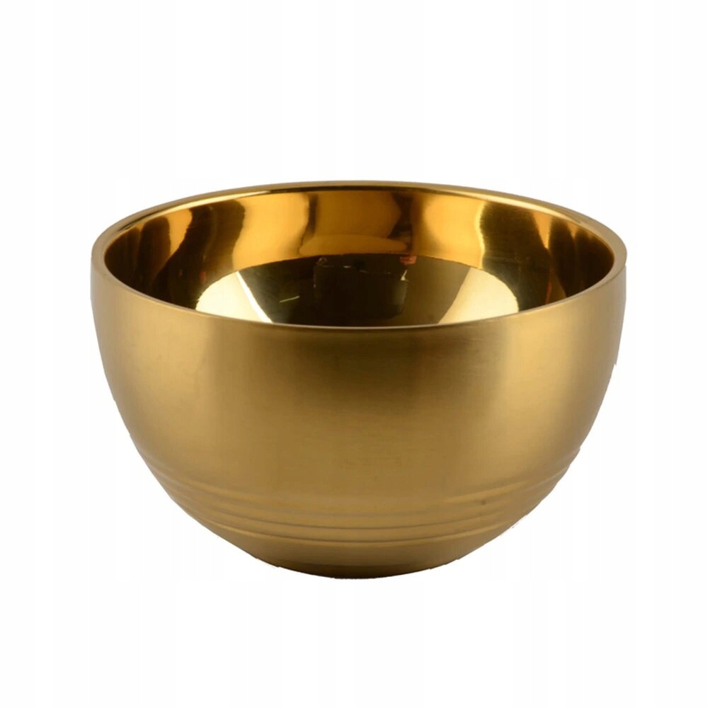 

metalowa Miska misa ozdobna Stal Złota 12cm