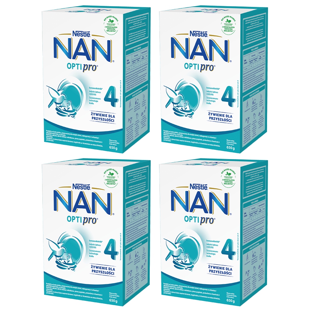 NESTLE NAN OPTIPRO 4 mleko modyfikowane 4x650g