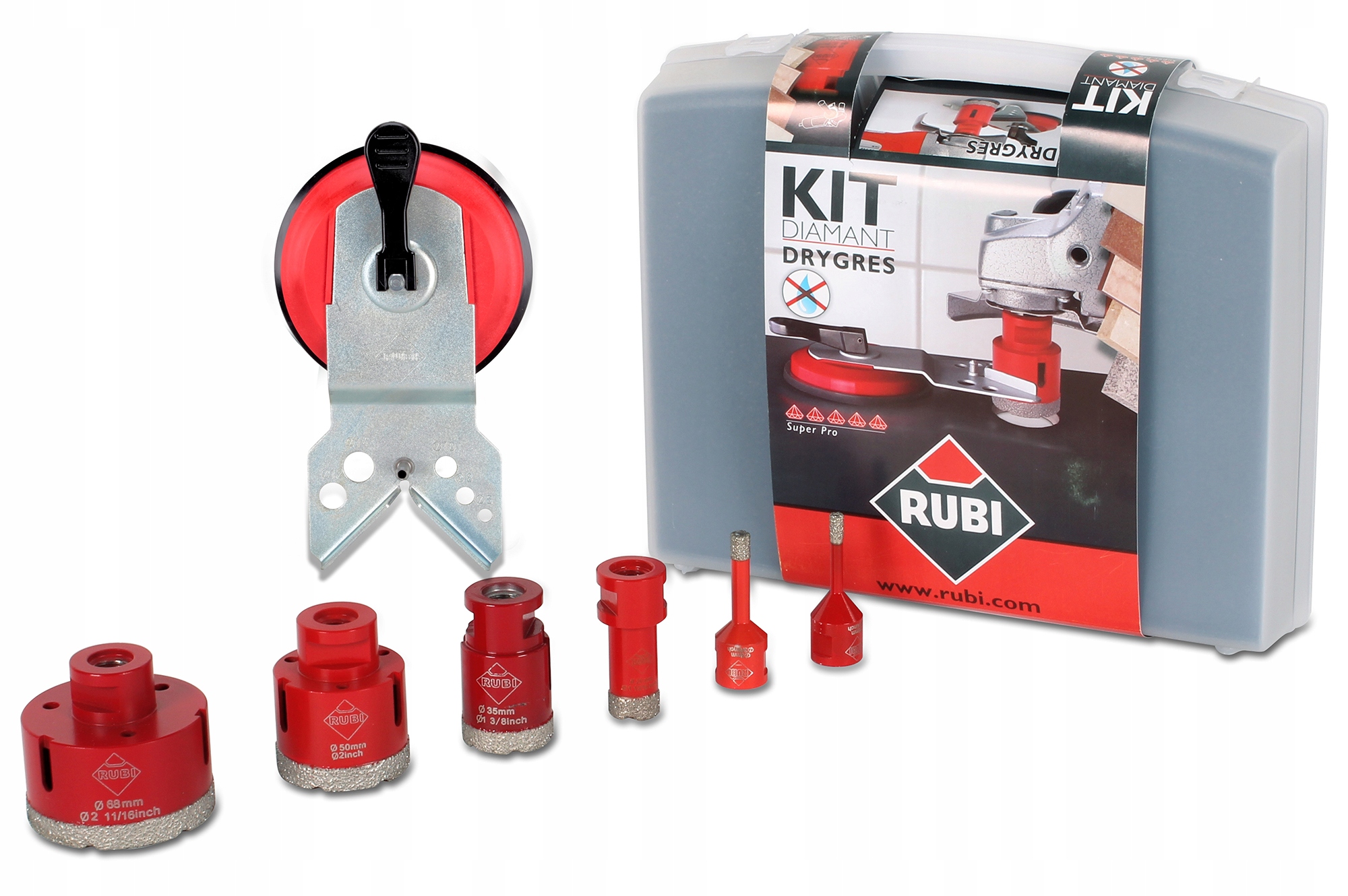 Rubi 06969 Zestaw 6 wierteł do gresu DRYGRES