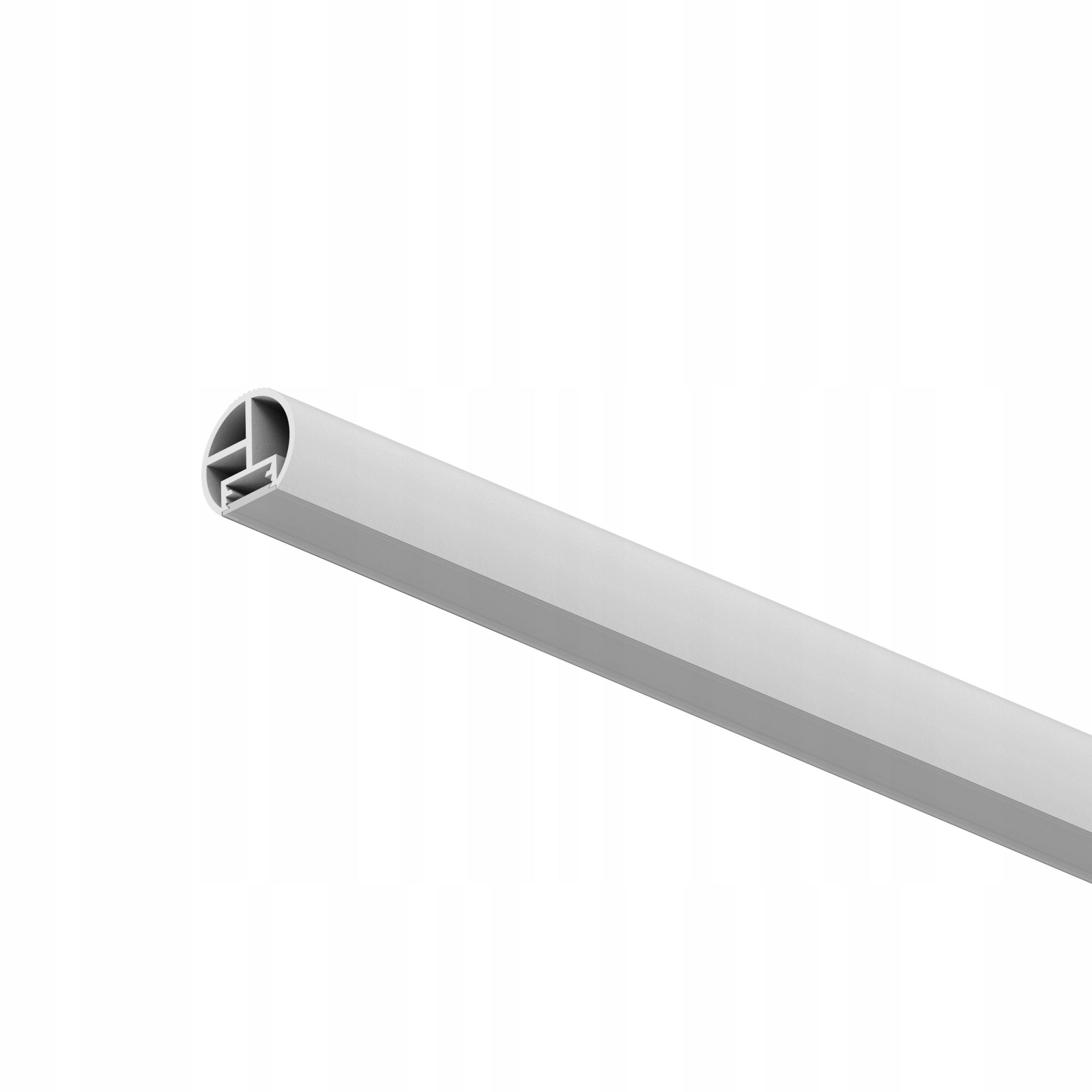 Trubka do šatní skříně na nábytkové oblečení 25 mm Bílá 200 cm