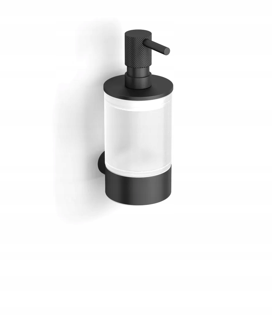 Dávkovač na tekuté mydlo Stella Megan čierny Mat, matné sklo
