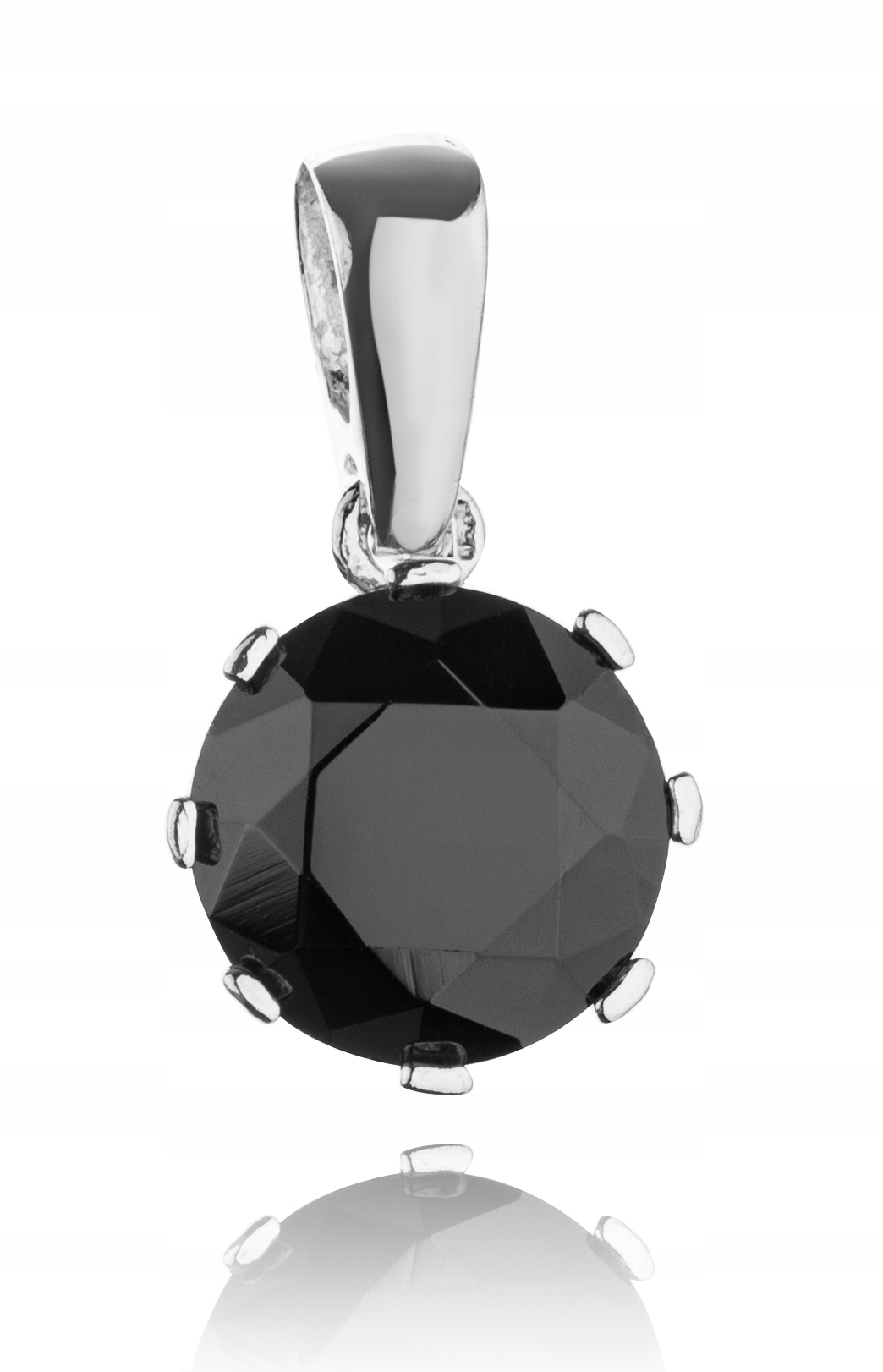 

Srebrny Klasyczny Wisiorek Z Czarną Cyrkonią pr925