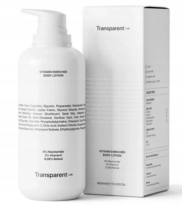 Transparent Lab kuracja do ciała z retinalem 0,06% 400ml
