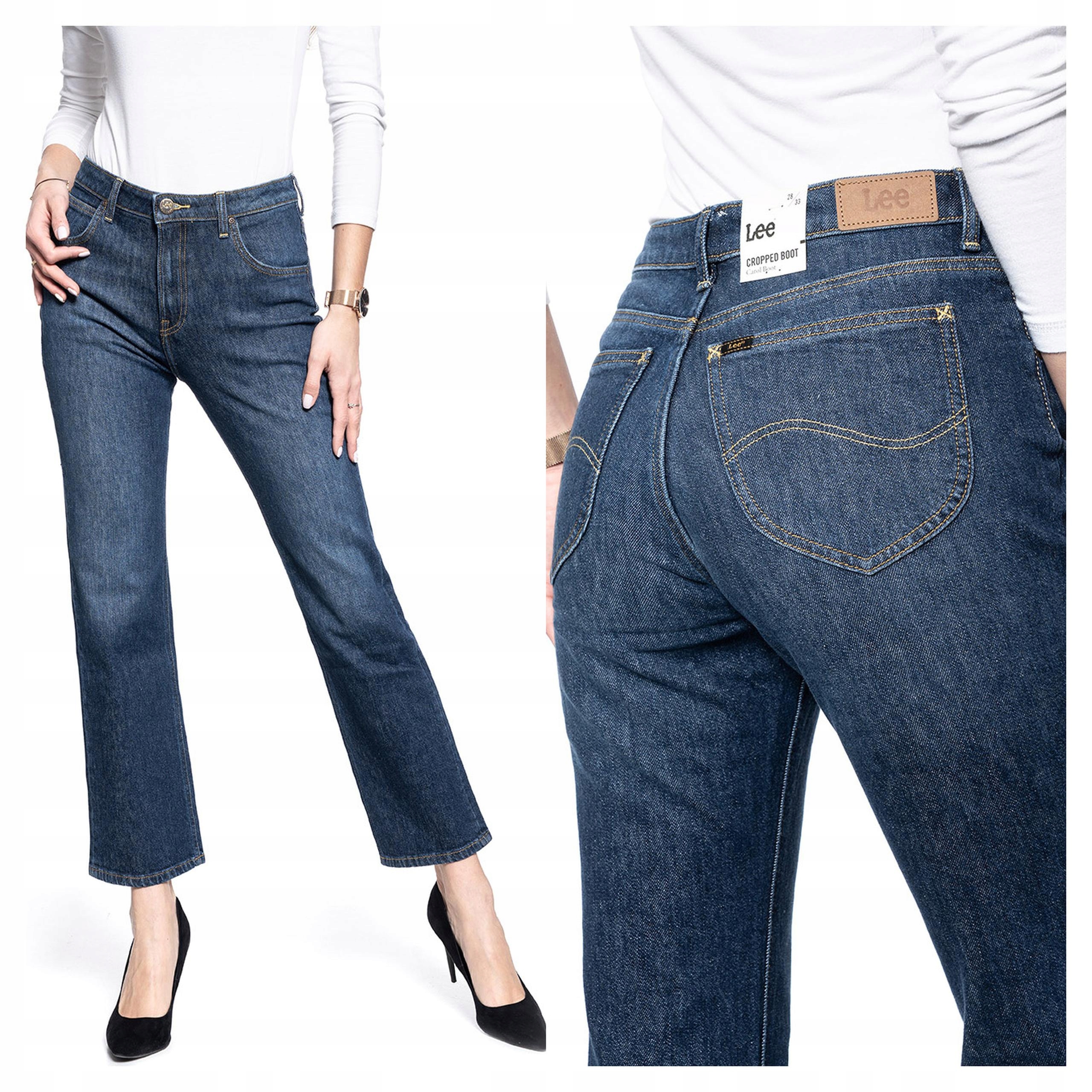 Dámské kalhoty Lee Carol Boot 70s Bootcut Džínové modré W28 L33