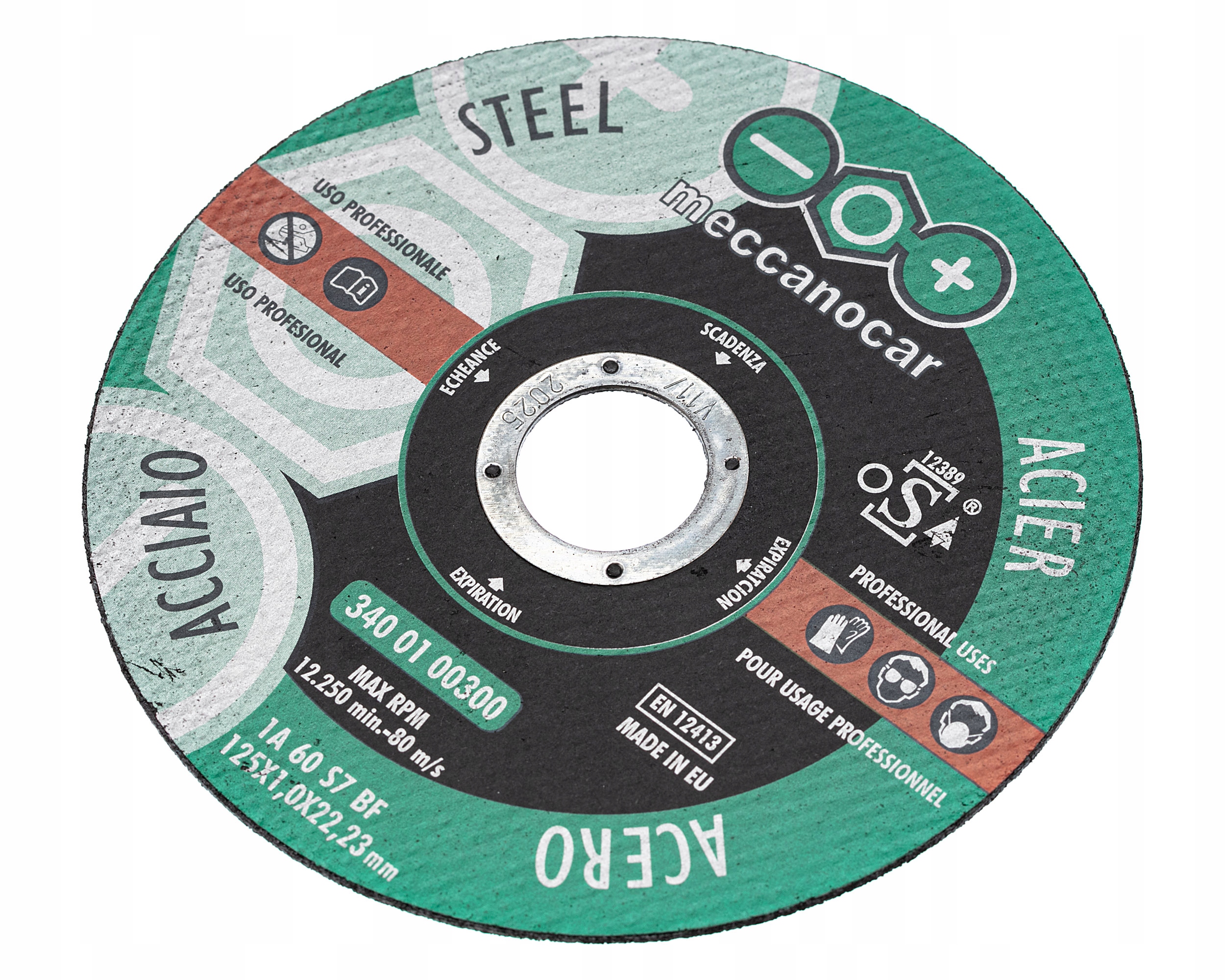 TARCZA DO CIĘCIA METALU 125x1 BARDZO MOCNA - MECCANOCAR