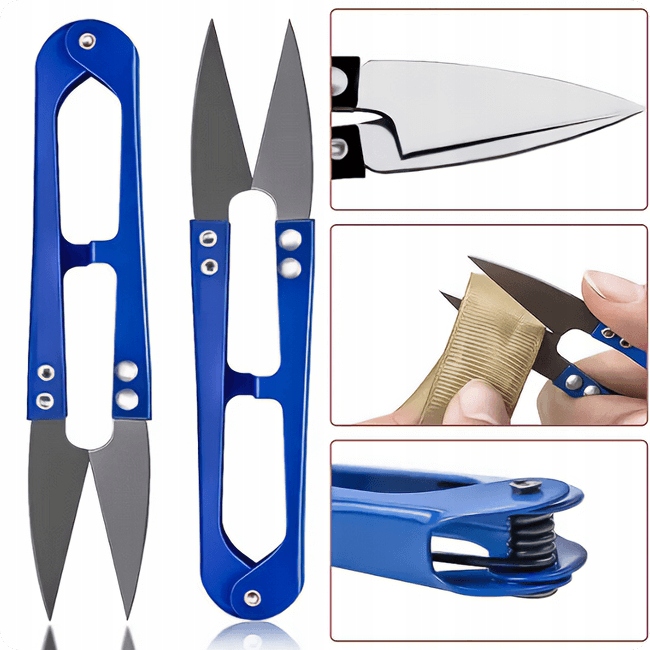 NOŻYCZKI WĘDKARSKIE SAHIDO LINECUTS BASIC BLUE DO PLECIONKI ŻYŁKI MATERIAŁU