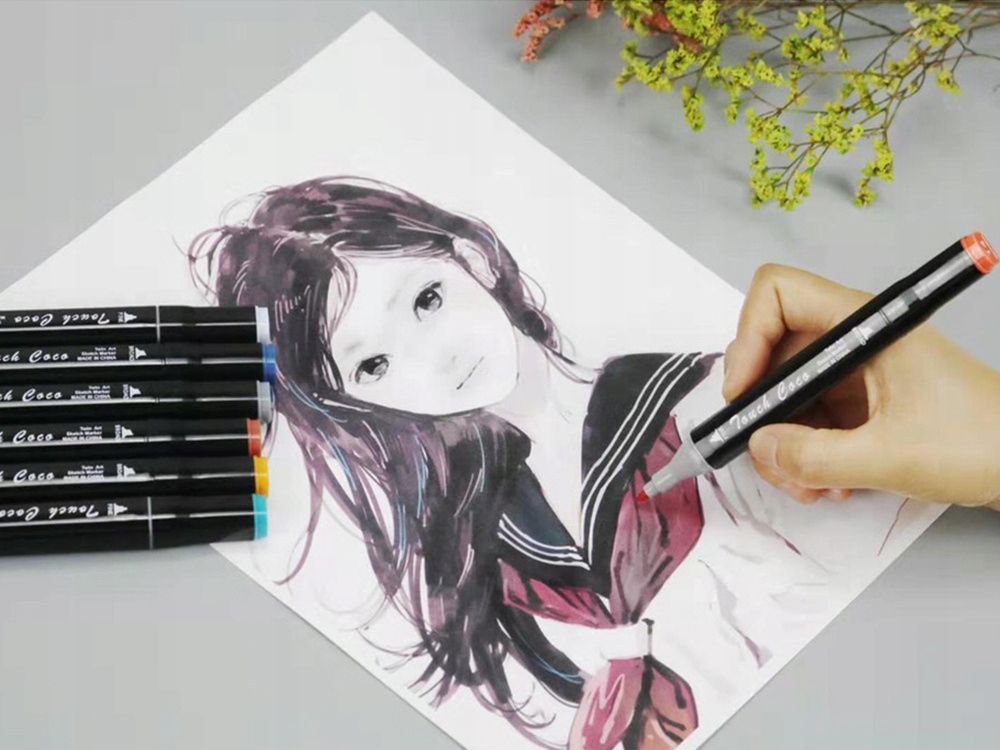 Markery alkoholowe 40szt touch zestaw torba etui Kod producenta 18212