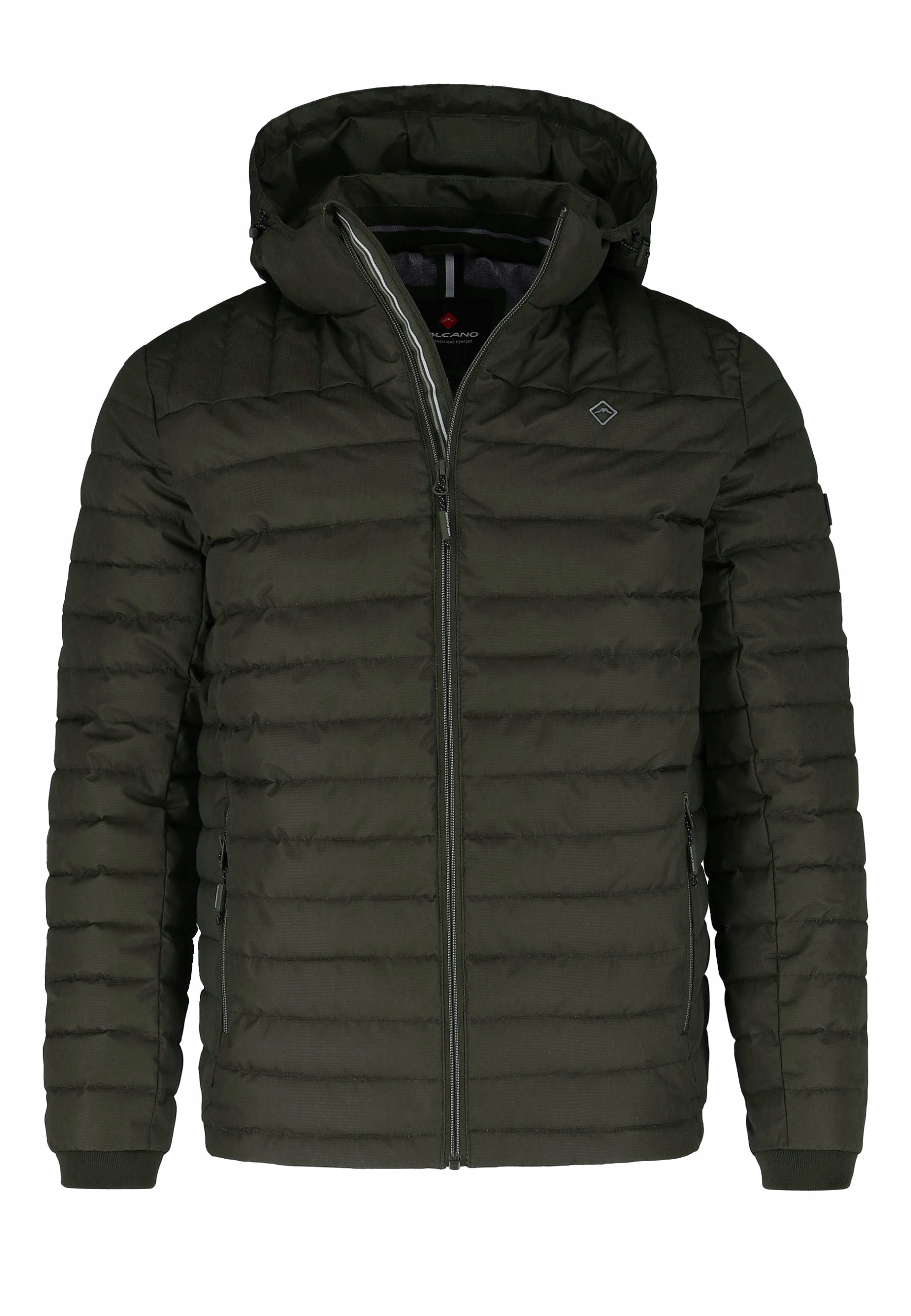 Volcano pánská prošívaná bunda s odnímatelnou kapuce j-juan, velikost XXL