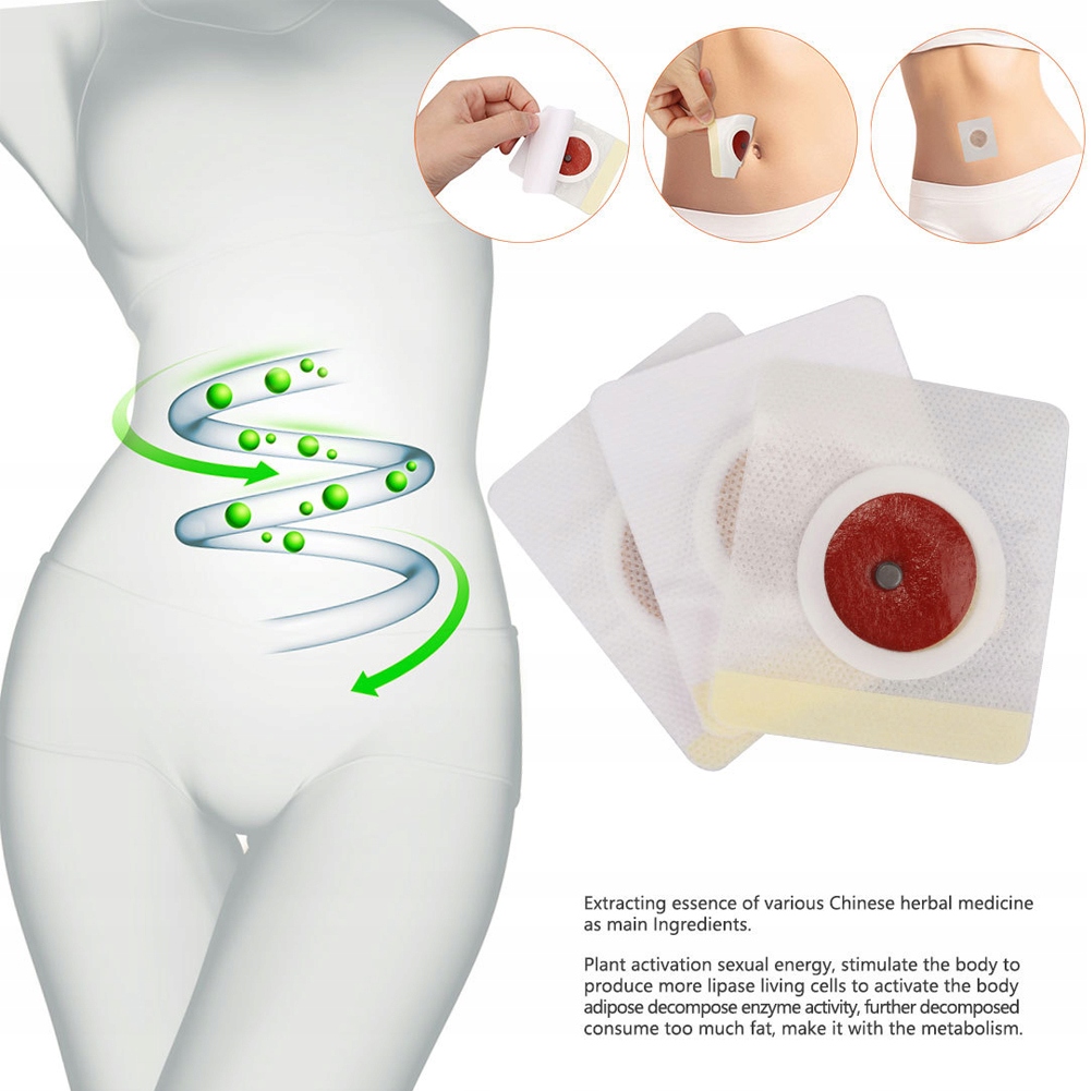 30szt PLASTRY ODCHUDZAJĄCE SLIM PATCH NATURALNE Rodzaj inny