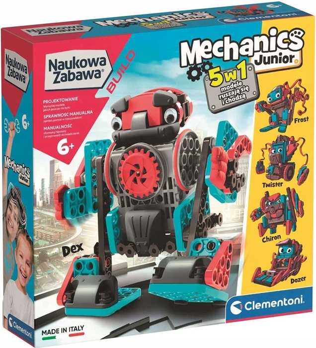 

Clementoni Mechanika Junior Robot 5w1 50719