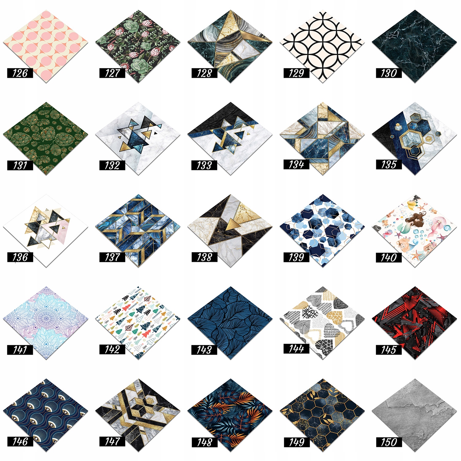 Płytka ścienna samoprzylepna 9 szt Tekstura betonu Format kwadratowy