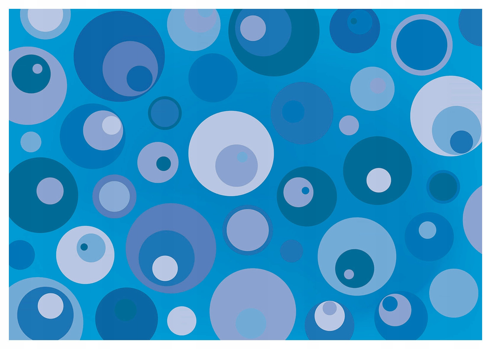 Fototapeta Abstrakce kruhů Modré kruhy na modrém pozadí 250x175 lepidlo