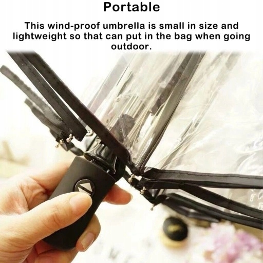 Universal transparent umbrella Hand umbrellas Rodzaj automatyczny