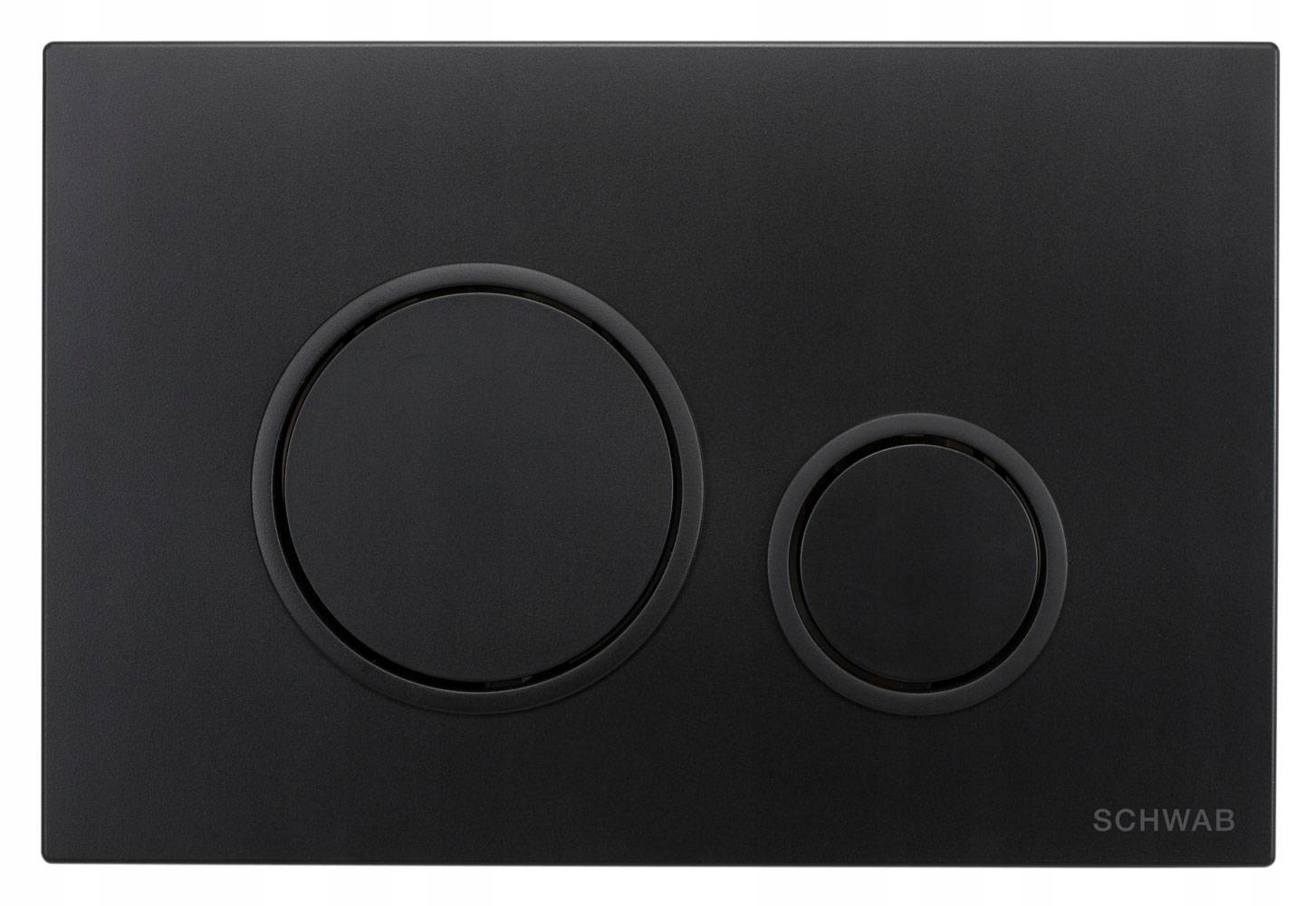 Schwab Spouštěcí splachovací tlačítko P47-0190-0253 Wc Černá matná barva