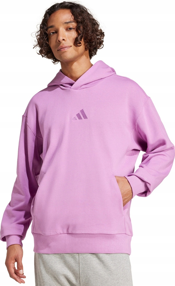 Pánská Mikina Adidas All Szn French Terry Hoodie Fialová IY4160 velikost M