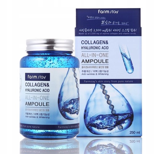 Farm Stay Collagen Ampoule 250 ml – Ampulka s kyselinou hyaluronovou