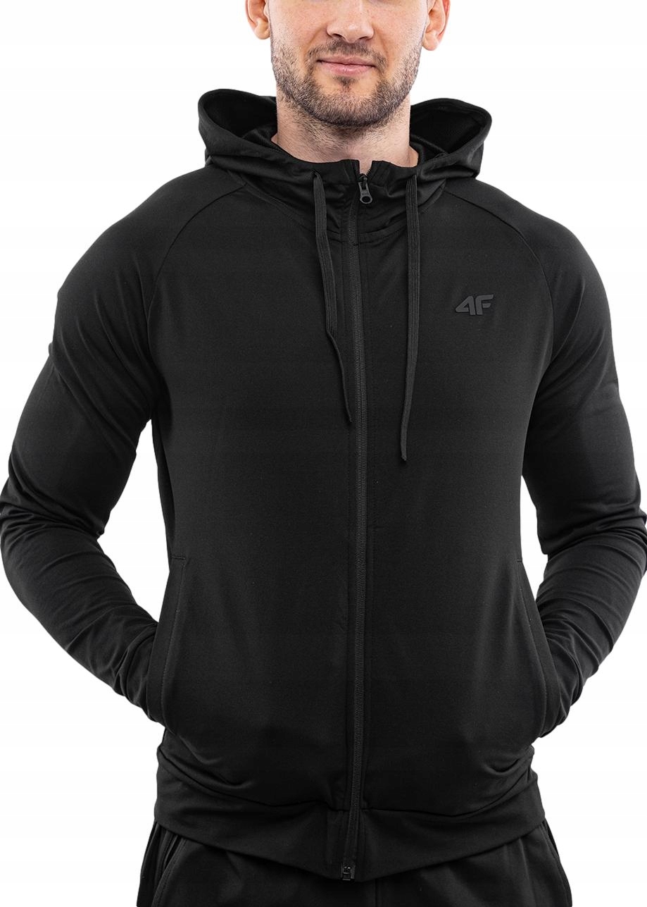 4F pánská mikina s kapucí s rozepínacím logem vel L