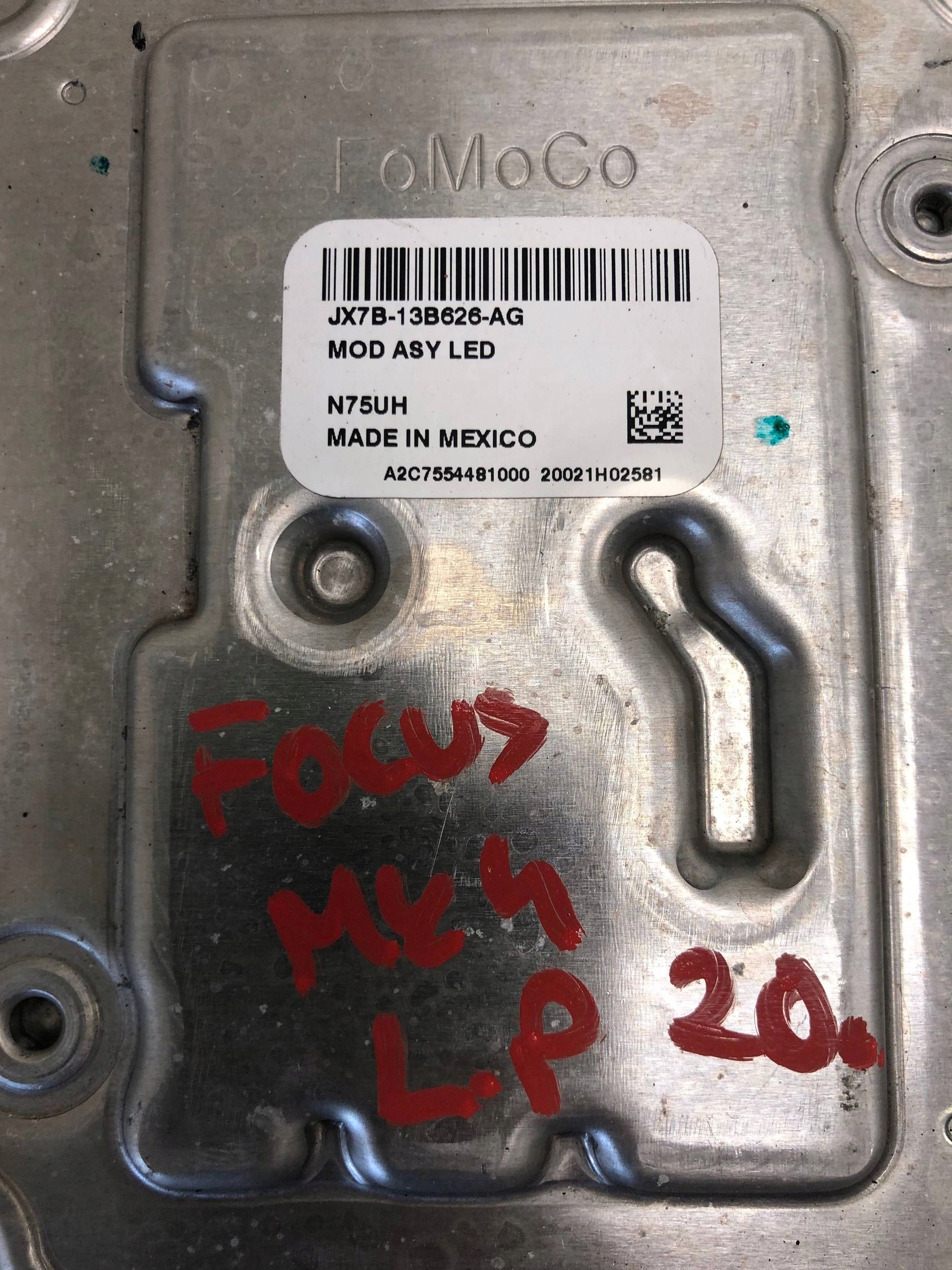 control unit module LED left front FORD FOCUS MK4 JX7B-13B626-AG