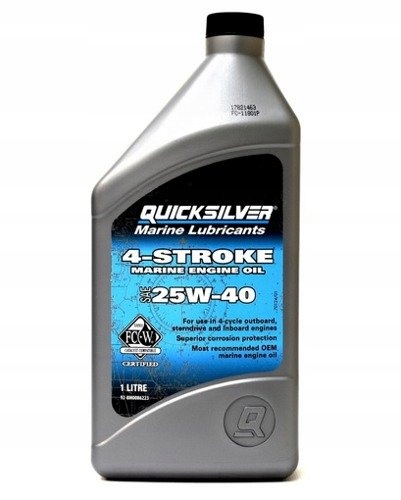 Olej Quicksilver 4-stroke Sae 25W-40 1L