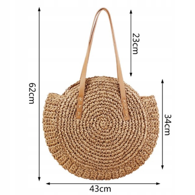 Torba koszyk do ręki pleciona HIT Boho Elegancka Płeć kobieta