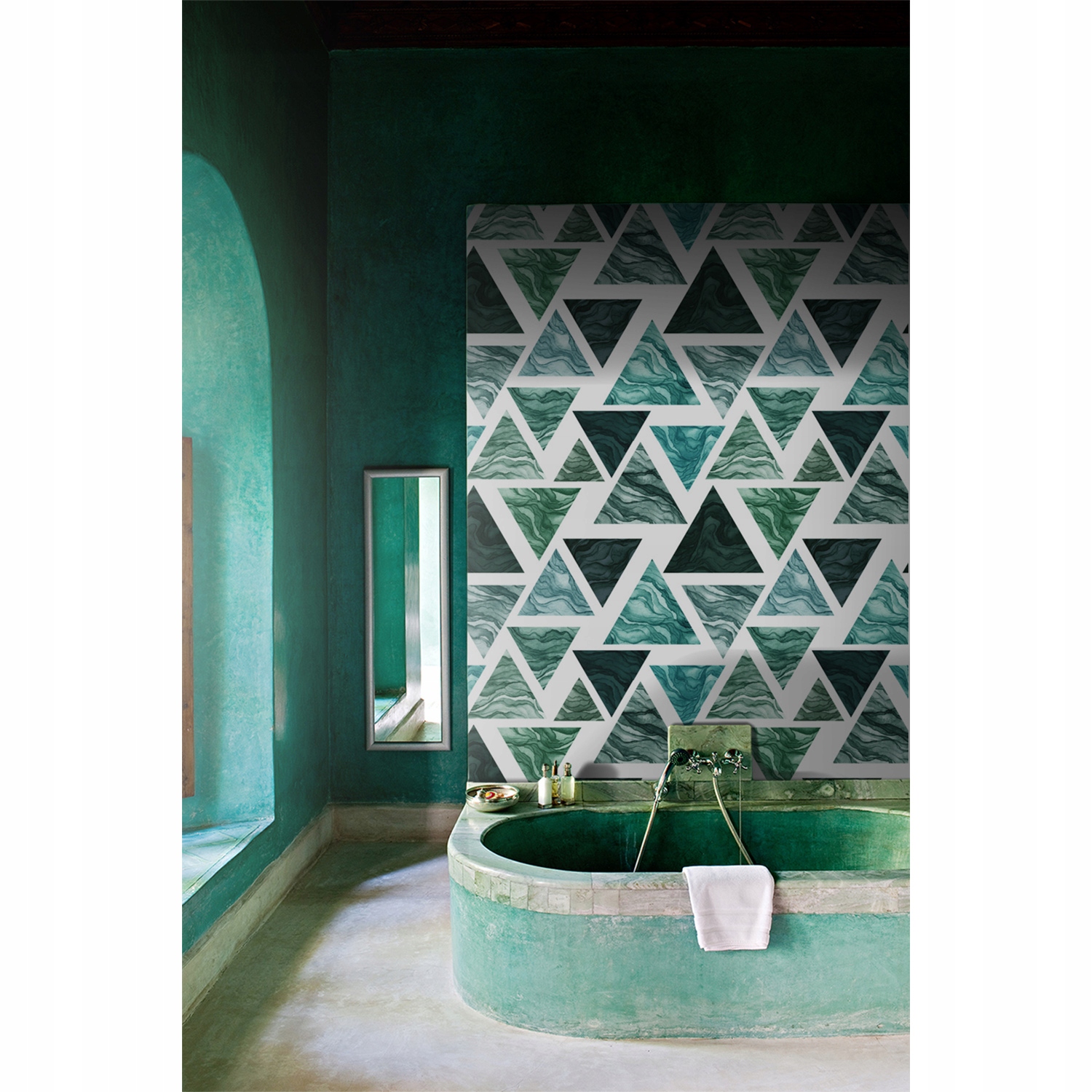 

Fototapeta do salonu Akwarele trójkątów 104x70 cm